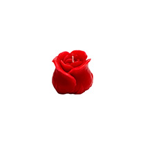 Vela Flor Rosa Roja PEQUEÑA